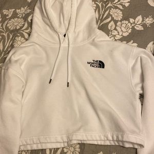 the north face cropped hoodie